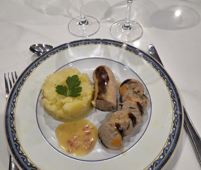 Boudin Blanc Artisanal aux noix de st jacques fabrication locale