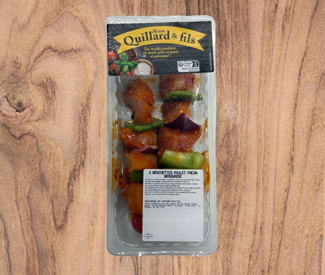 Brochettes de poulet Basquaise x2