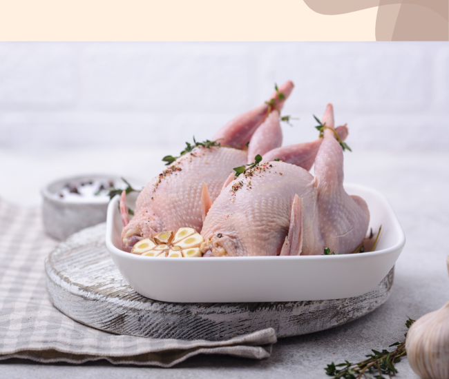 Caille crapaudine x 4 