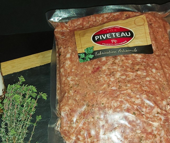 Farce porc et veau s/vide 1kg