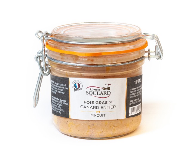 Foie gras de canard entier à la fleur de sel  - 330g