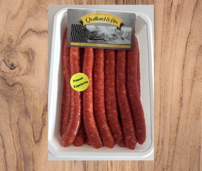 Chipolatas au piment d'Espelette 90g X 20