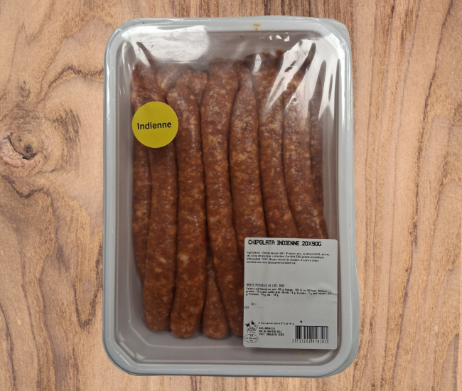 Chipolatas Indiennes 90g X 20