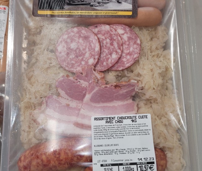 Assortiment choucroute 1kg