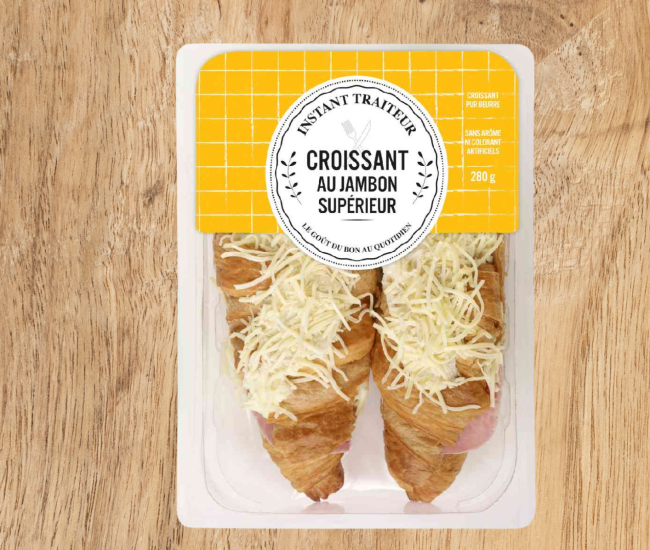 Croissants au jambon 2x140g