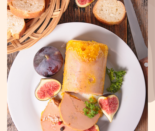Gourmandise de foie gras de canard à la figue mi-cuit - 500g