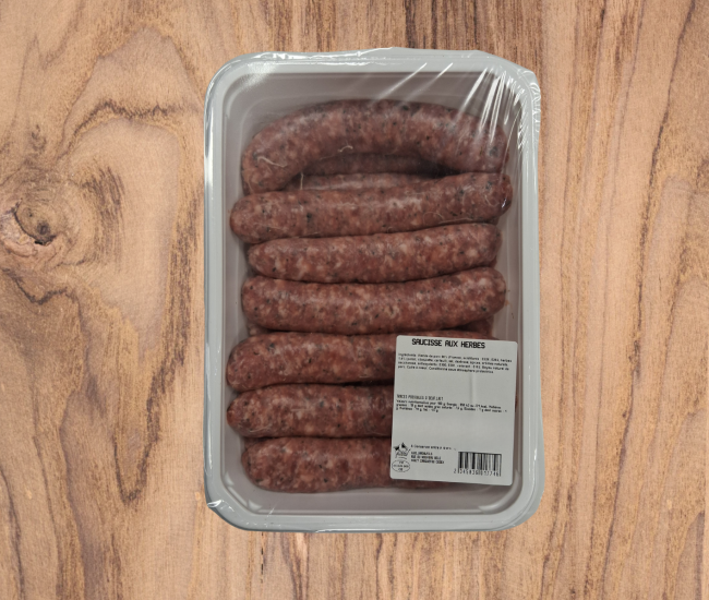 Grosses saucisses aux herbes 125g x 14