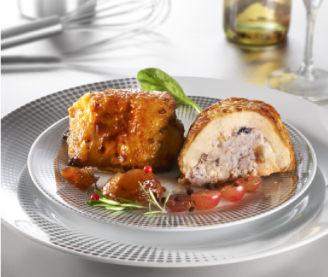 Moelleux Haut Cuisse de Poulet Marron/Raisins  x4