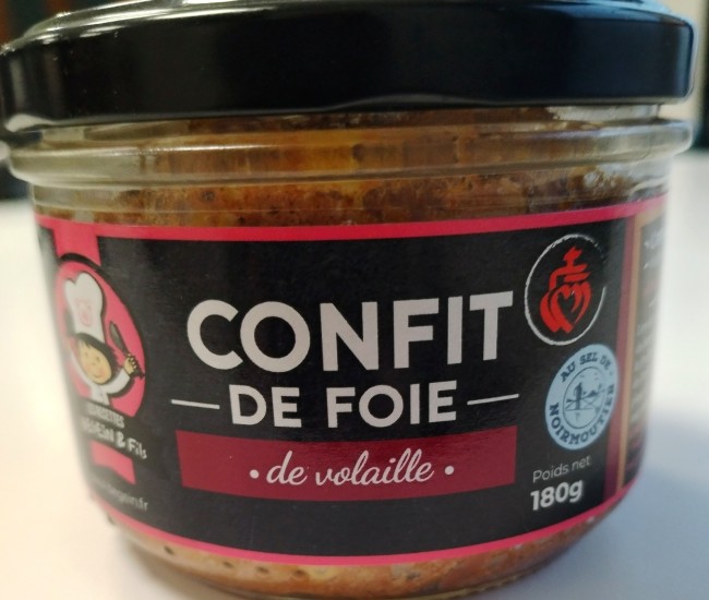 Pâté de confit de foie de volaille - 180 g