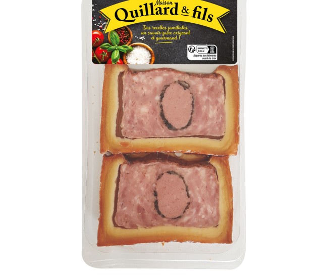 Pâté en Croûte Canard Forestier x2 Tranche
