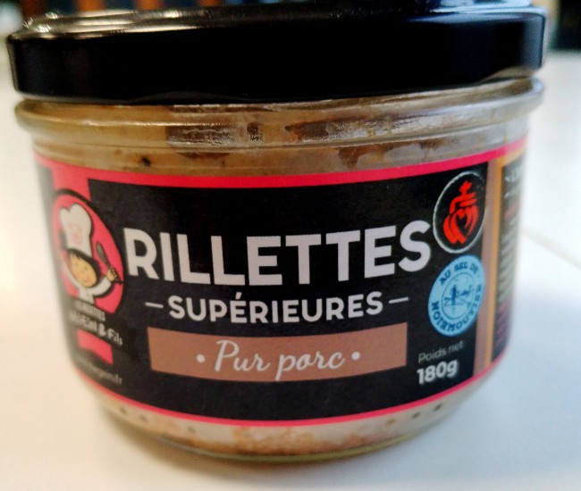 Rillettes supérieures pur porc - 180 g