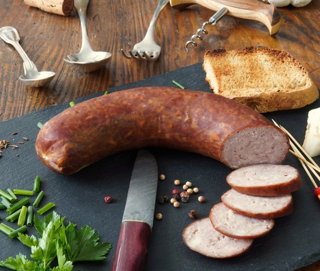 Saucisson à l'ail fumé